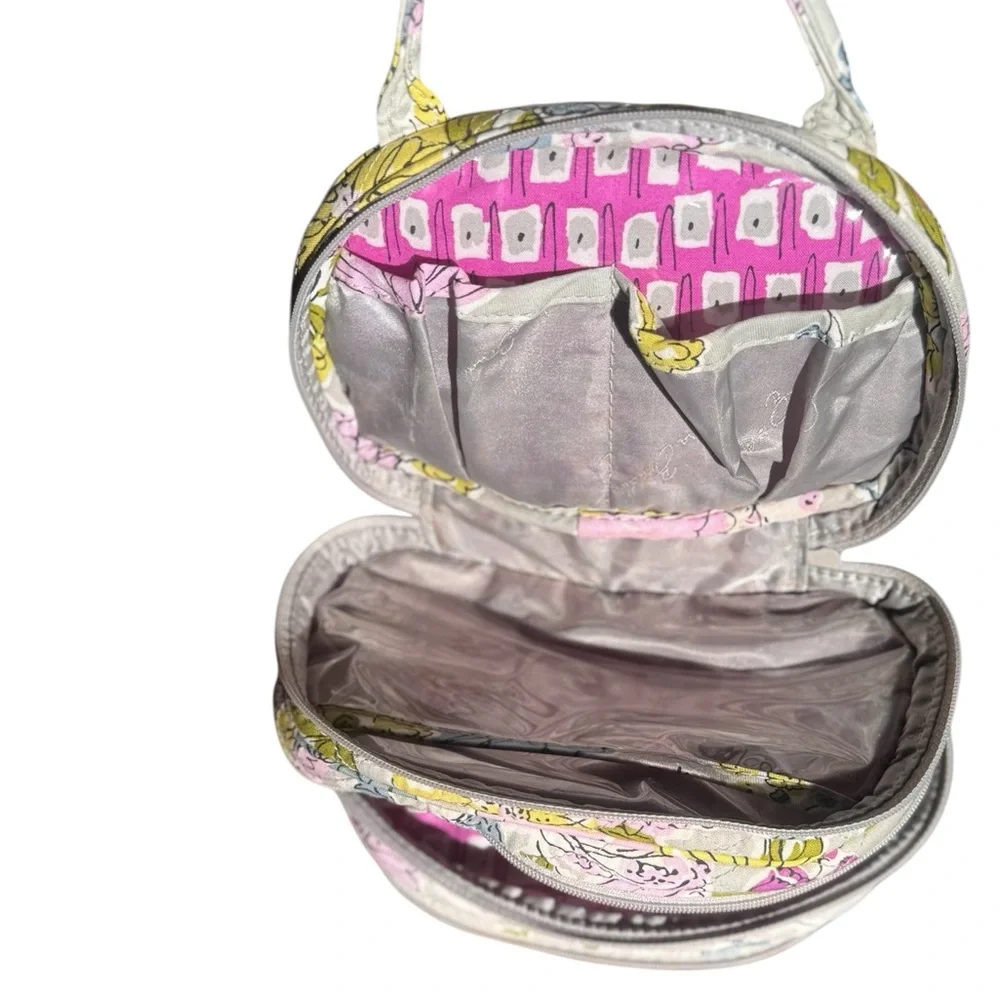 VERA BRADLEY Three to Get Ready Triple Compartment Cosmetic Case-Watercolor‎